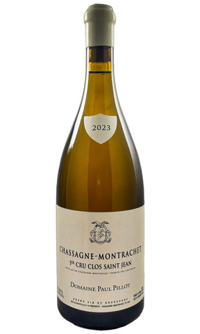 Bottle of Paul Pillot, Chassagne-Montrachet Blanc 1er Cru "Clos Saint Jean", 2023 - White Wine - Flatiron Wines & Spirits - New York