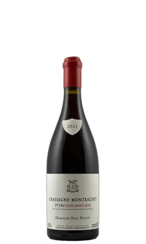 Bottle of Paul Pillot, Chassagne-Montrachet Rouge 1er Cru "Clos Saint Jean", 2021 - Red Wine - Flatiron Wines & Spirits - New York