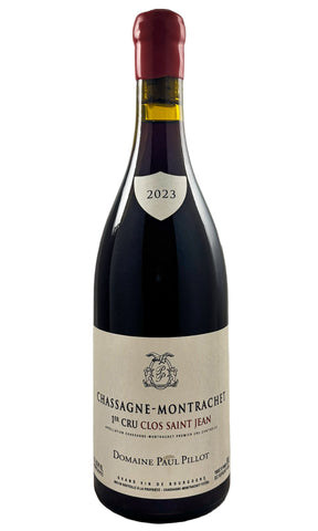 Bottle of Paul Pillot, Chassagne-Montrachet Rouge 1er Cru "Clos Saint Jean", 2023 - Red Wine - Flatiron Wines & Spirits - New York