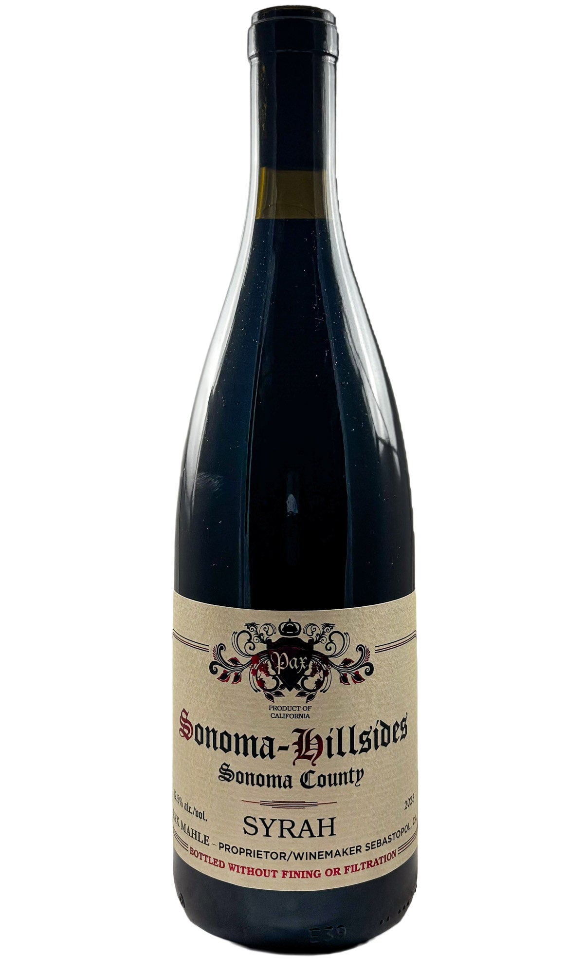 Bottle of Pax Wine Cellars, Syrah Sonoma Hillsides, 2023 - Red Wine - Flatiron Wines & Spirits - New York
