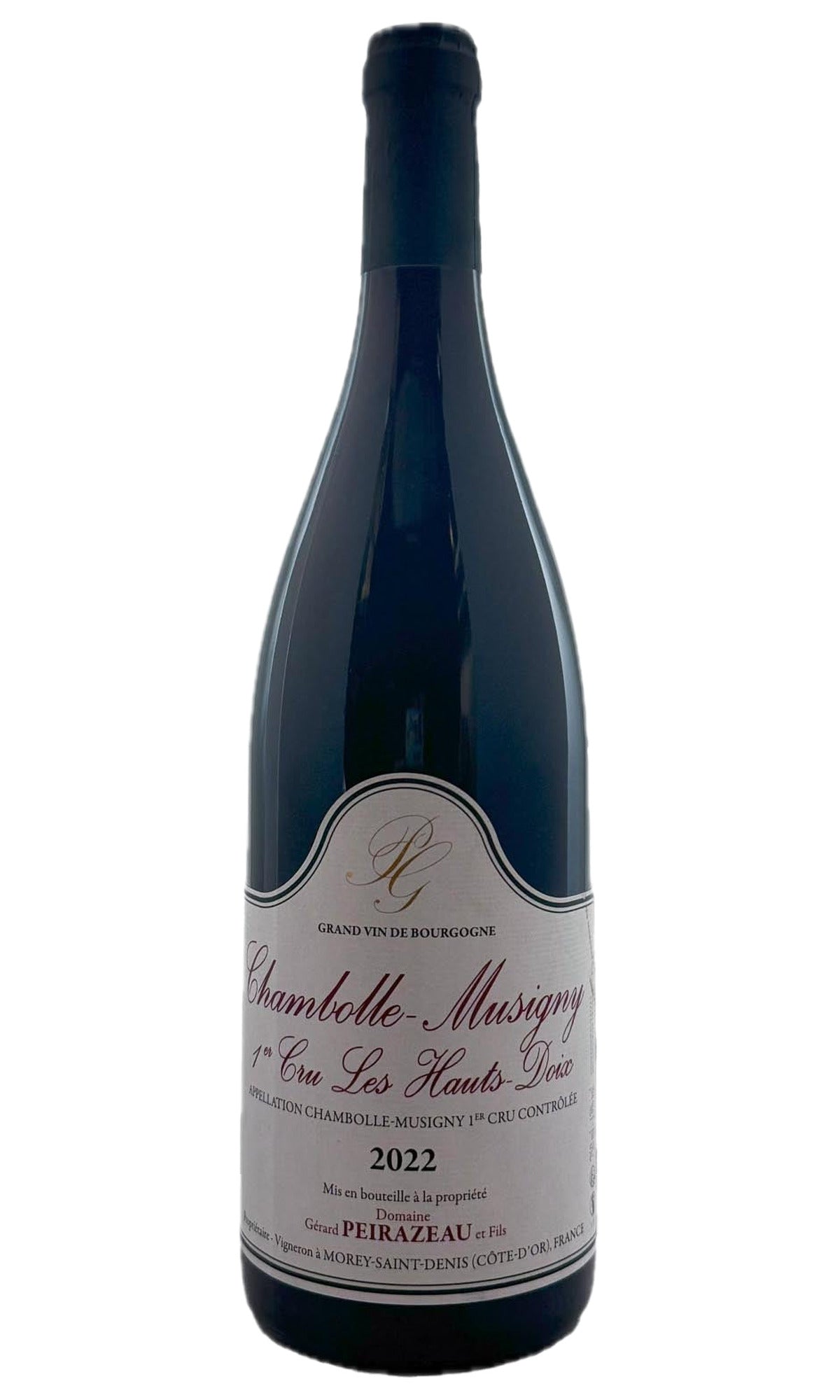 Bottle of Peirazeau, Chambolle Musigny 1er cru 'Les Hauts Doix', 2022 - Red Wine - Flatiron Wines & Spirits - New York