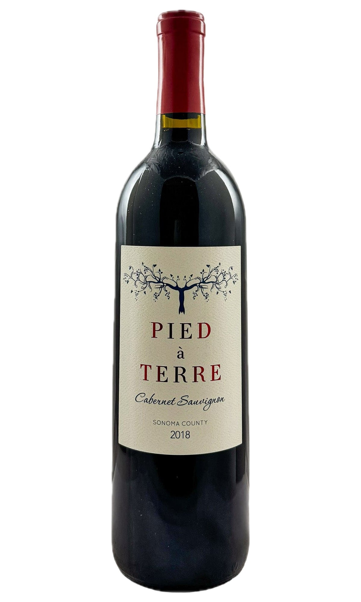 Bottle of Pied a Terre, Cabernet Sauvignon Sonoma County, 2018 - Red Wine - Flatiron Wines & Spirits - New York