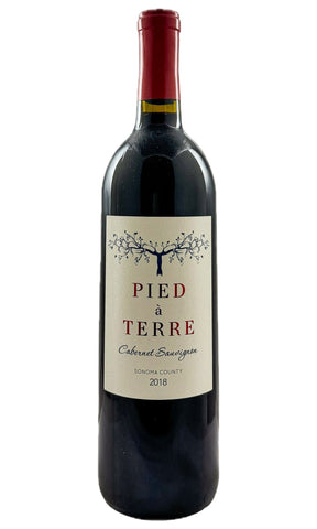 Bottle of Pied a Terre, Cabernet Sauvignon Sonoma County, 2018 - Red Wine - Flatiron Wines & Spirits - New York