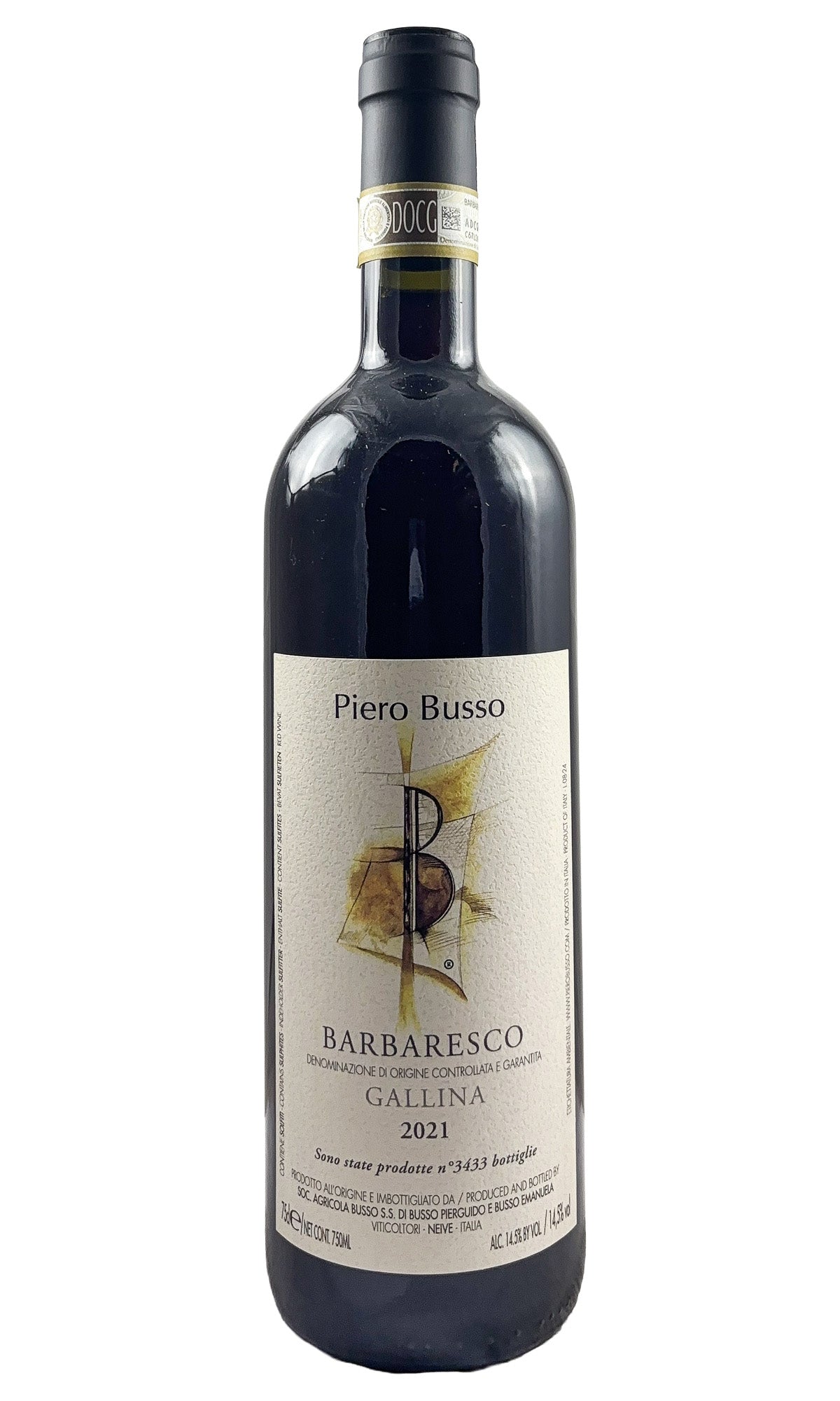 Bottle of Piero Busso, Barbaresco Gallina, 2021 - Red Wine - Flatiron Wines & Spirits - New York