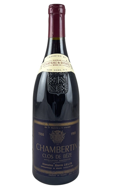 Pierre Gelin, Chambertin Clos de Beze Grand Cru, 1988 – Flatiron
