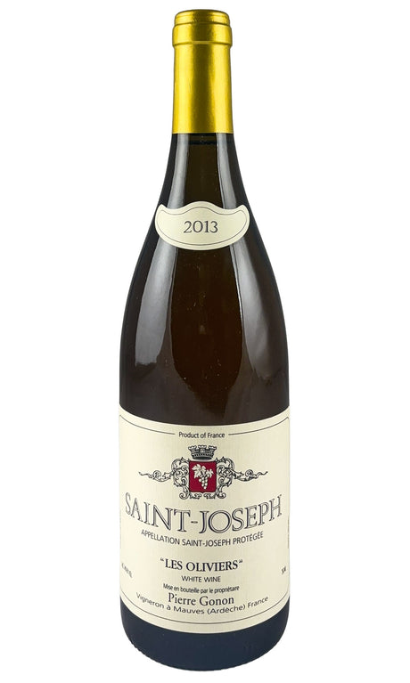 Bottle of Pierre Gonon, Saint-Joseph Blanc Les Oliviers, 2013 - White Wine - Flatiron Wines & Spirits - New York