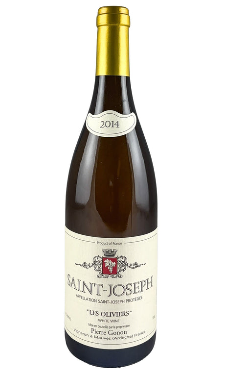 Bottle of Pierre Gonon, Saint-Joseph Blanc Les Oliviers, 2014 - White Wine - Flatiron Wines & Spirits - New York
