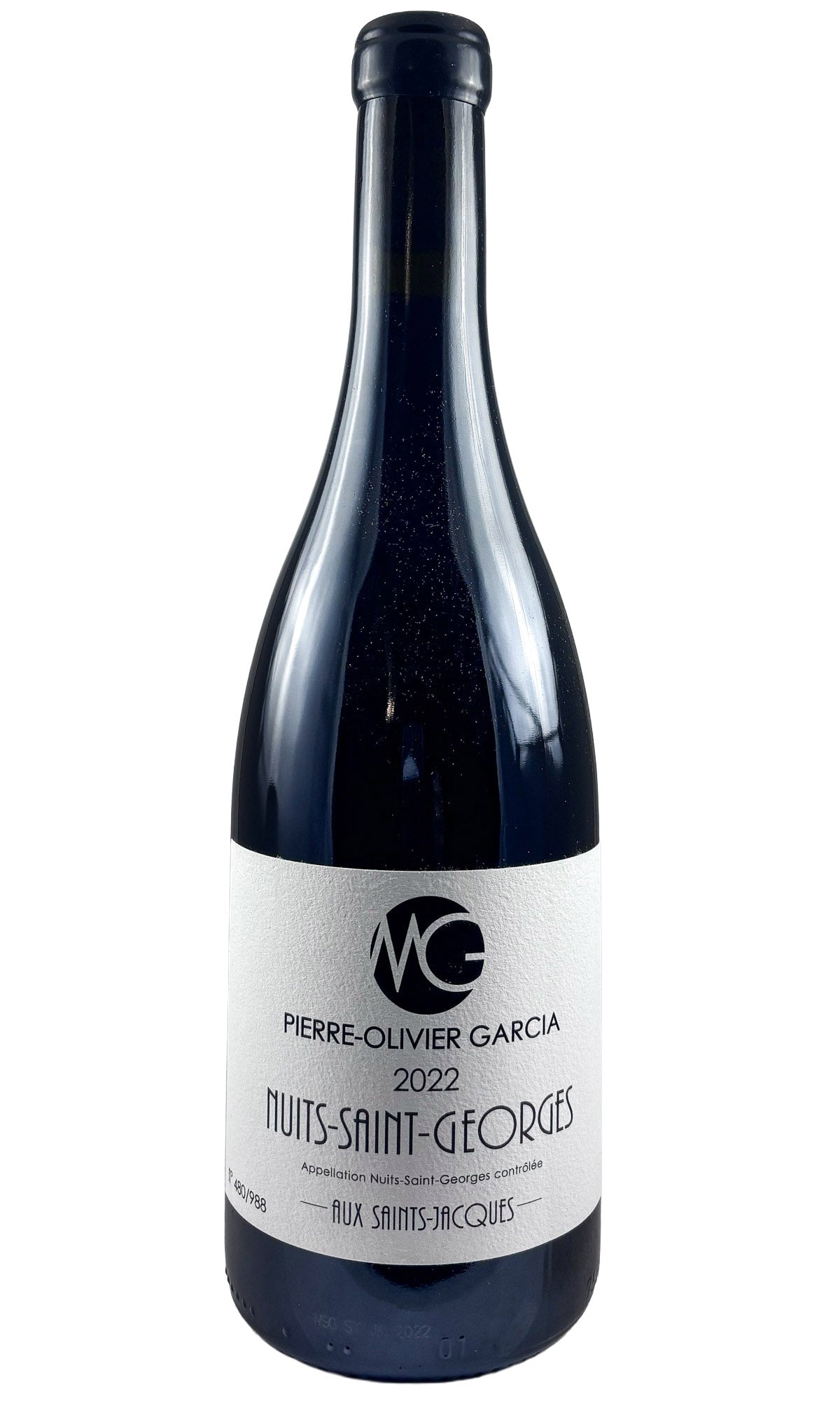 Bottle of Pierre-Olivier Garcia (Moron-Garcia), Nuits-Saint-Georges Aux Saints-Jacques, 2022 - Red Wine - Flatiron Wines & Spirits - New York