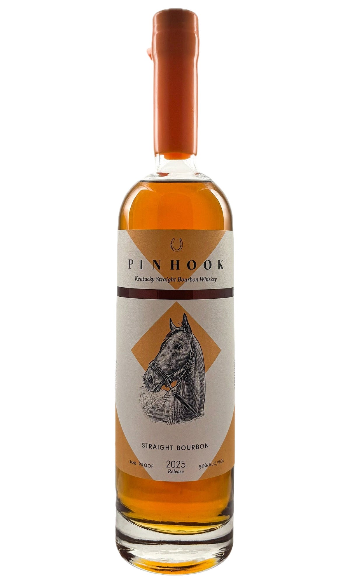 Bottle of Pinhook, Kentucky Straight Bourbon Whiskey (2025 release) (Orange wax), NV - Spirit - Flatiron Wines & Spirits - New York