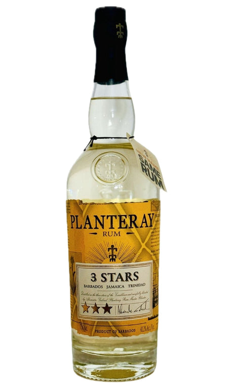 Bottle of Planteray Rum, 3 Stars White Rum - Spirit - Flatiron Wines & Spirits - New York