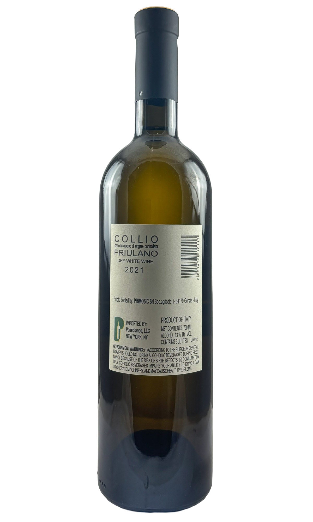 Bottle of Primosic, Collio Friulano, 2021 - White Wine - Flatiron Wines & Spirits - New York