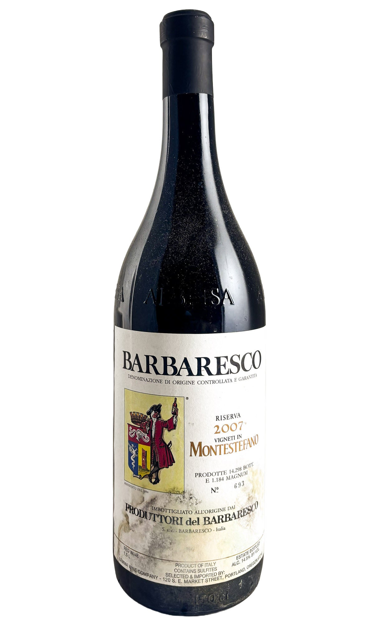 Bottle of Produttori del Barbaresco, Barbaresco Montestefano, 2007 (1.5L) - Red Wine - Flatiron Wines & Spirits - New York