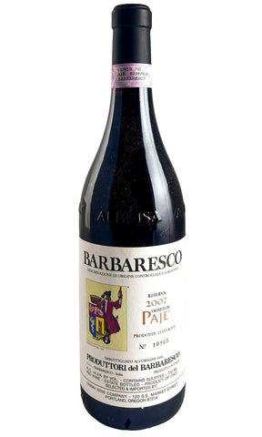 Bottle of Produttori del Barbaresco, Barbaresco Paje, 2007 - Red Wine - Flatiron Wines & Spirits - New York