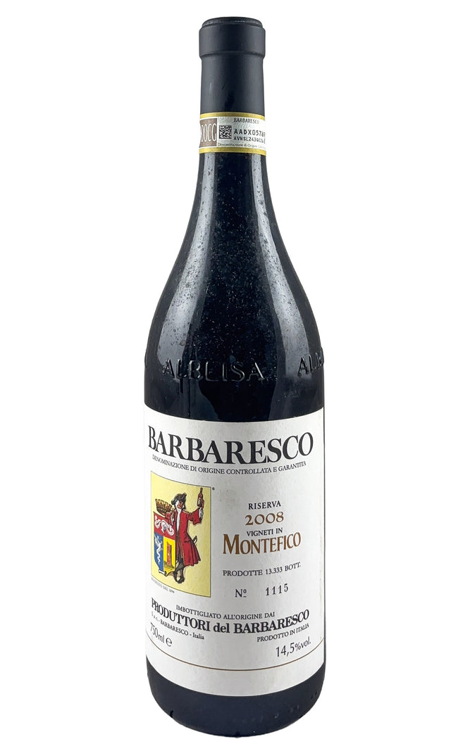 Bottle of Produttori del Barbaresco, Barbaresco Riserva Montefico, 2008 - Red Wine - Flatiron Wines & Spirits - New York