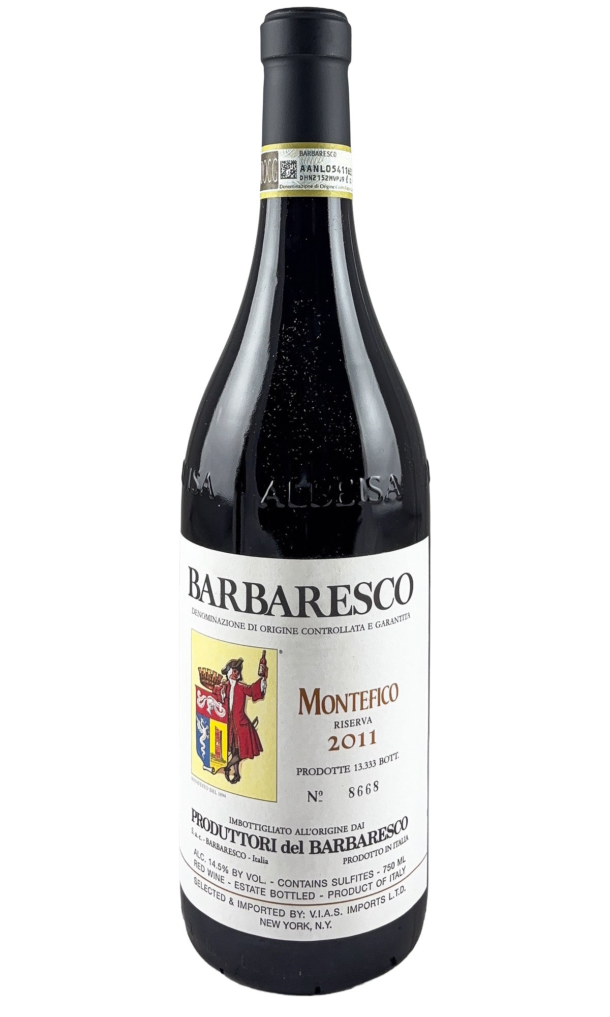 Bottle of Produttori del Barbaresco, Barbaresco Riserva Montefico, 2011 - Red Wine - Flatiron Wines & Spirits - New York