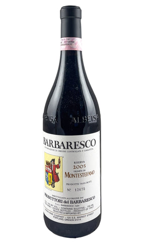 Bottle of Produttori del Barbaresco, Barbaresco Riserva Montestefano, 2005 - Red Wine - Flatiron Wines & Spirits - New York