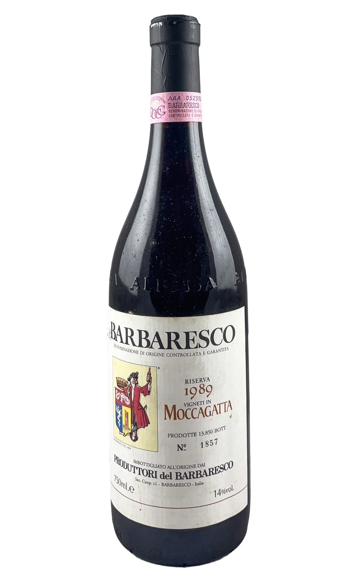 Bottle of Produttori del Barbaresco, Barbaresco Riserva Muncagota', 1989 - Red Wine - Flatiron Wines & Spirits - New York