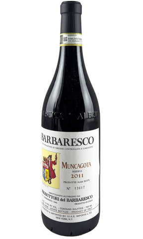 Bottle of Produttori del Barbaresco, Barbaresco Riserva Muncagota, 2011 - Red Wine - Flatiron Wines & Spirits - New York