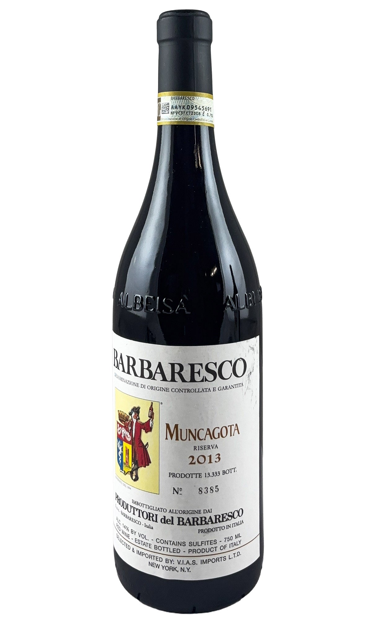 Bottle of Produttori del Barbaresco, Barbaresco Riserva Muncagota, 2013 - Red Wine - Flatiron Wines & Spirits - New York
