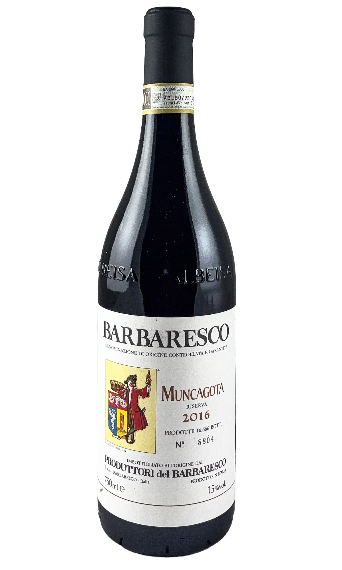 Bottle of Produttori del Barbaresco, Barbaresco Riserva Muncagota, 2016 - Red Wine - Flatiron Wines & Spirits - New York