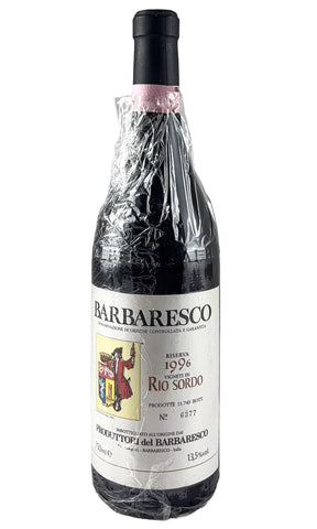 Bottle of Produttori del Barbaresco, Barbaresco Riserva Rio Sordo, 1996 - Red Wine - Flatiron Wines & Spirits - New York
