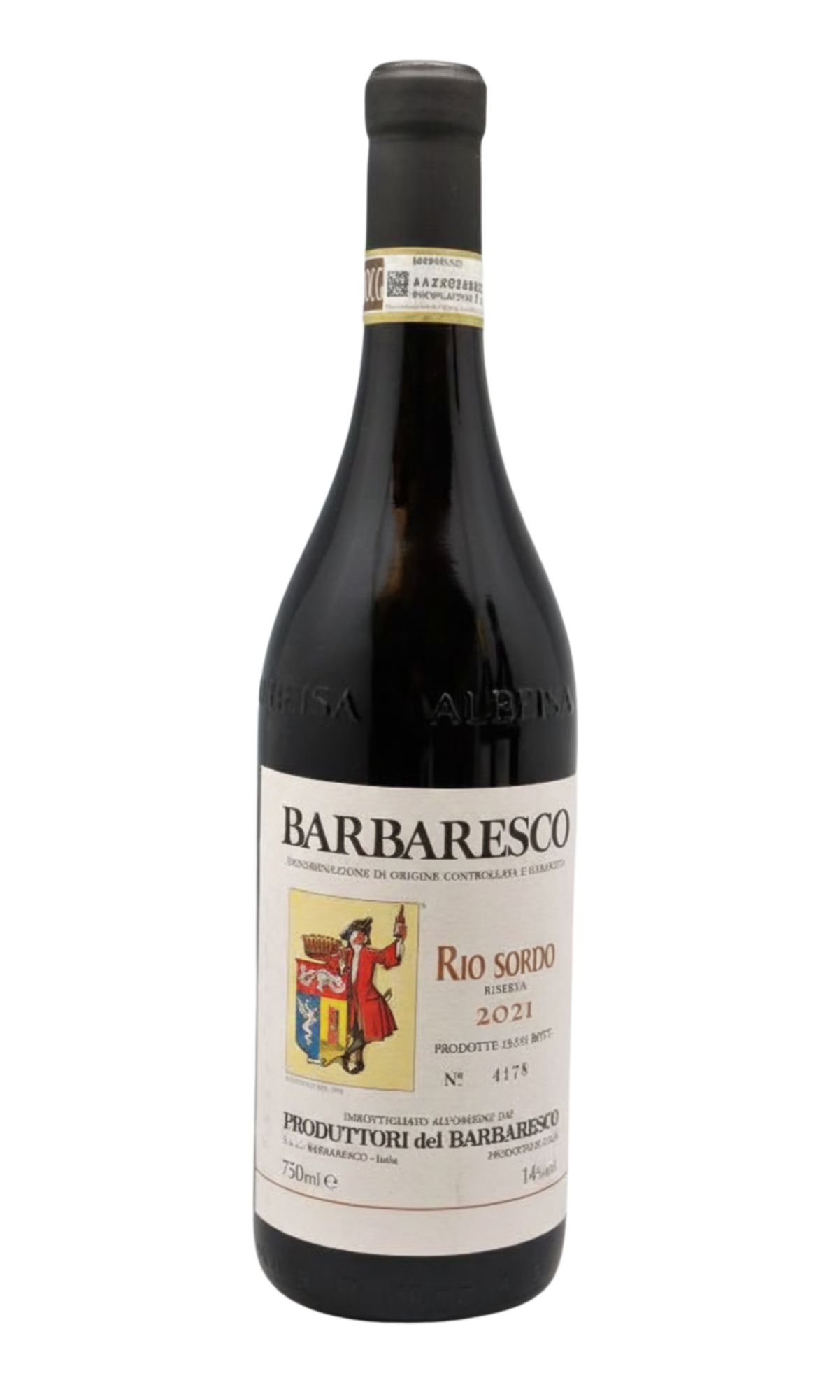 Bottle of Produttori del Barbaresco, Barbaresco Riserva “Rio Sordo”, 2021 - Red Wine - Flatiron Wines & Spirits - New York