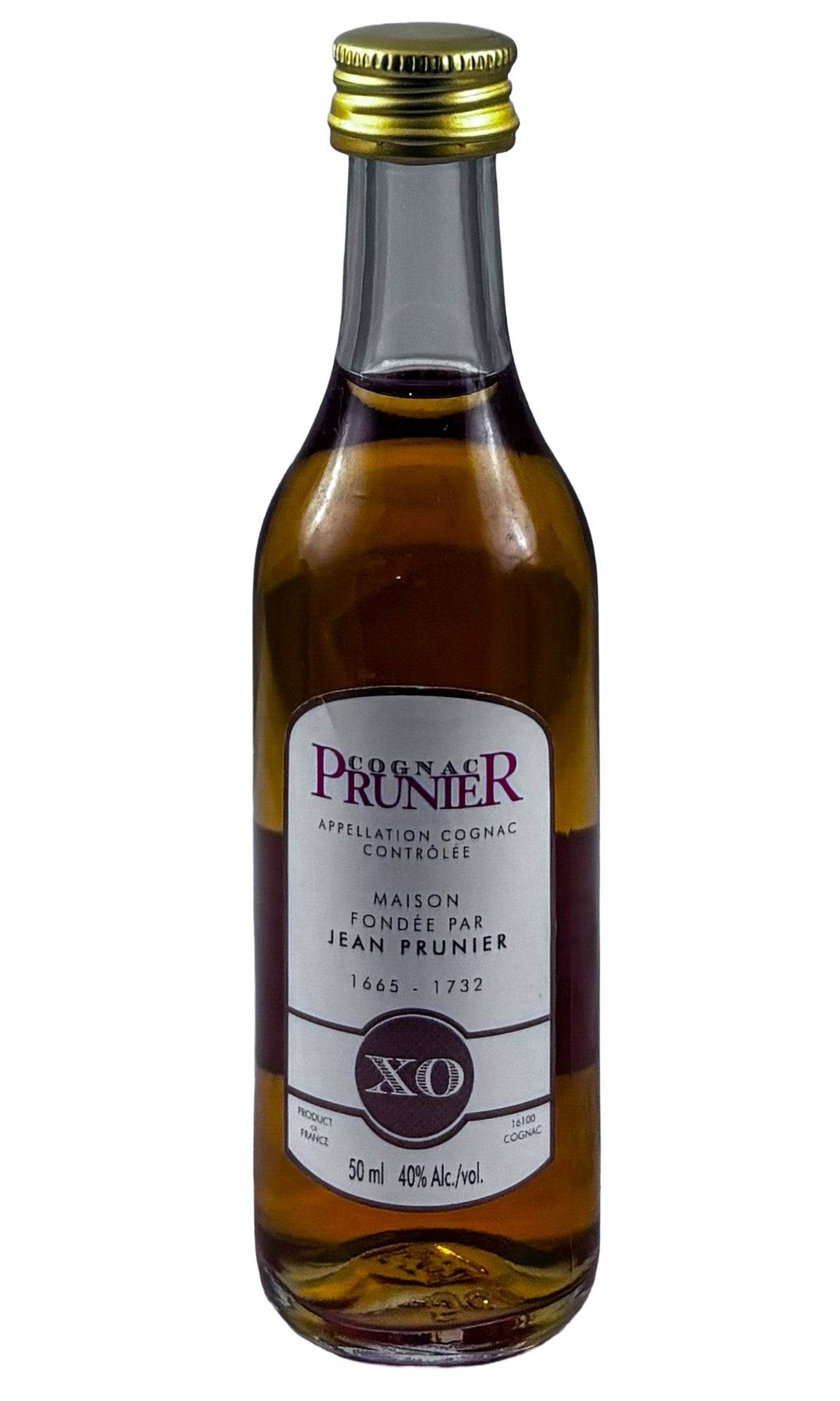 Bottle of Prunier, Cognac XO (50ml) - Fortified Wine - Flatiron Wines & Spirits - New York