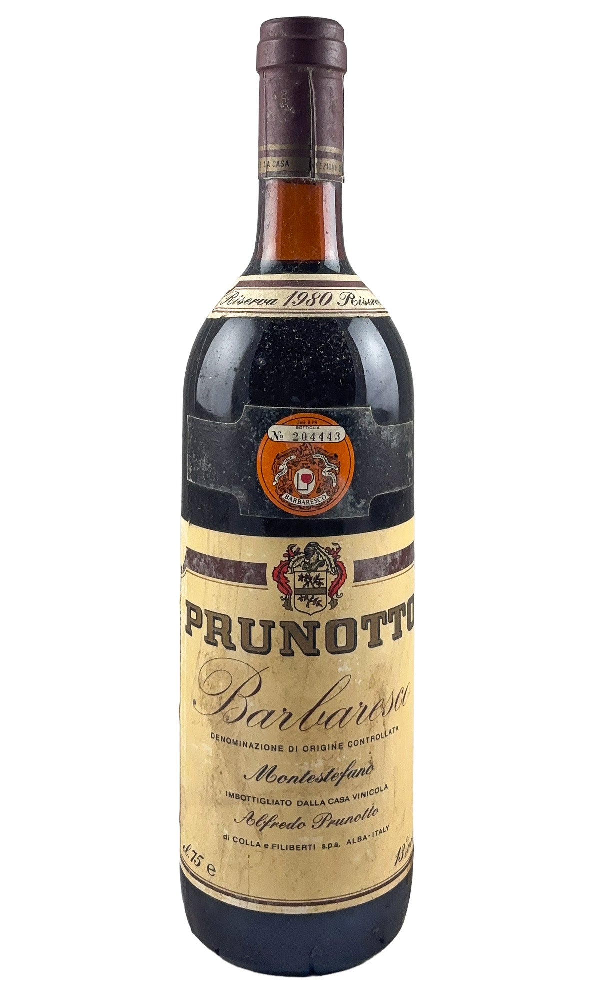 Bottle of Prunotto, Barbaresco Riserva Montestefano, 1980 - Red Wine - Flatiron Wines & Spirits - New York