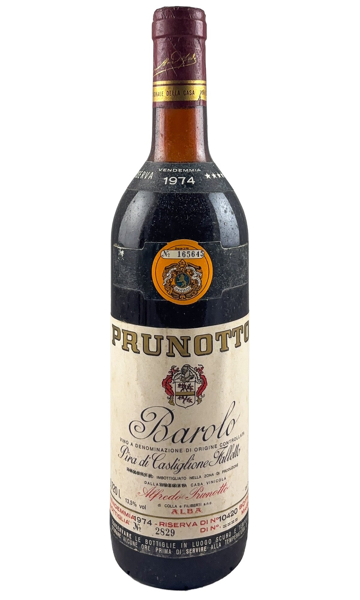 Bottle of Prunotto, Barolo Pira Riserva, 1974 - Red Wine - Flatiron Wines & Spirits - New York