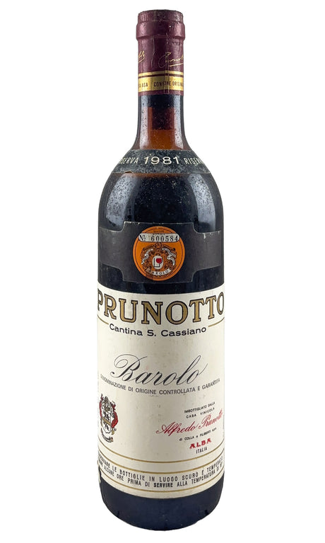 Bottle of Prunotto, Barolo Riserva, 1981 - Red Wine - Flatiron Wines & Spirits - New York