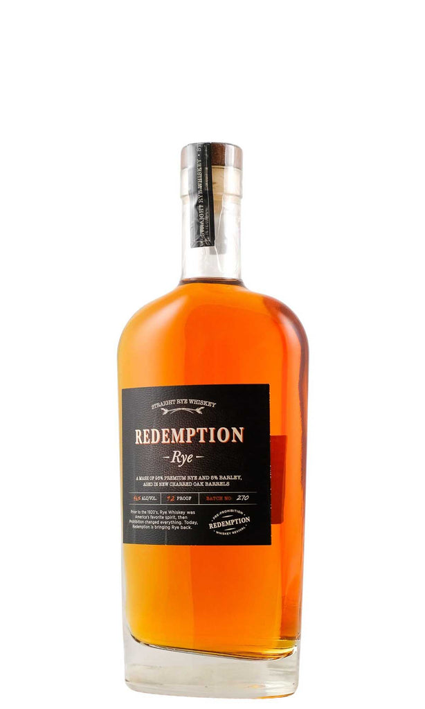 Bottle of Redemption, Rye - Spirit - Flatiron Wines & Spirits - New York