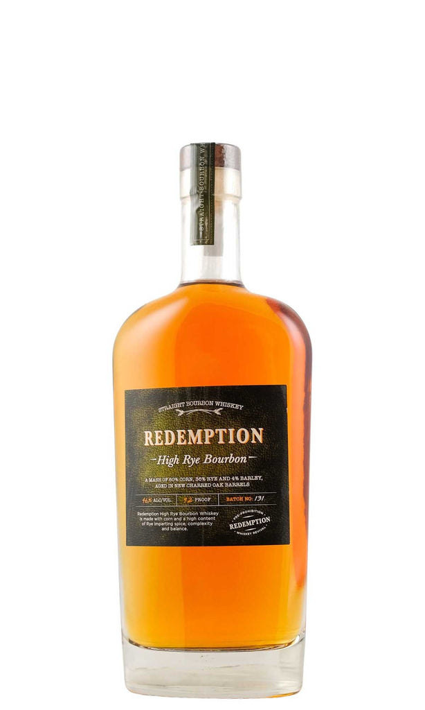 Bottle of Redemption, Straight Bourbon High Rye - Spirit - Flatiron Wines & Spirits - New York