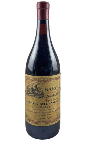 Bottle of Renato Ratti, Barolo Abbaza Dell'Annunziata, 1974 - Red Wine - Flatiron Wines & Spirits - New York