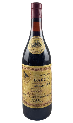 Bottle of Renato Ratti, Barolo Abbaza Dell'Annunziata, 1978 - Red Wine - Flatiron Wines & Spirits - New York