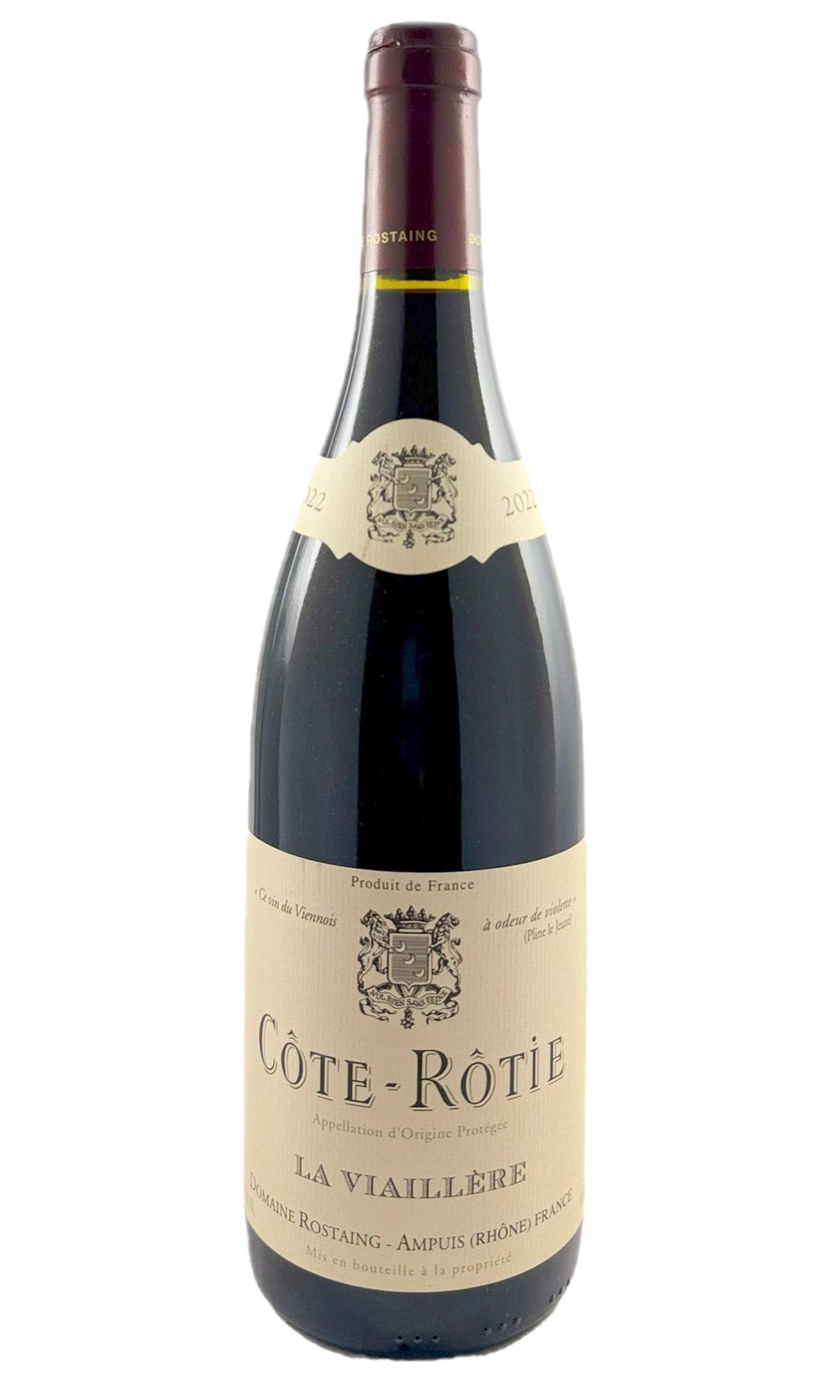 Bottle of Rene Rostaing, Cote-Rotie La Viaillere, 2022 - Red Wine - Flatiron Wines & Spirits - New York