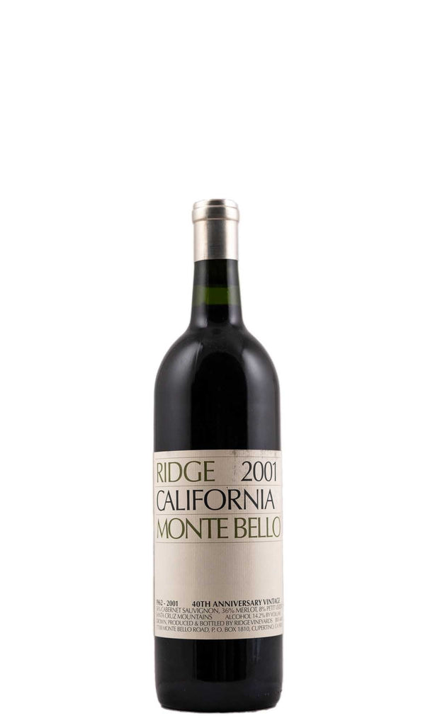 Bottle of Ridge Vineyards, Montebello Cabernet Sauvignon, 2001 - Red Wine - Flatiron Wines & Spirits - New York