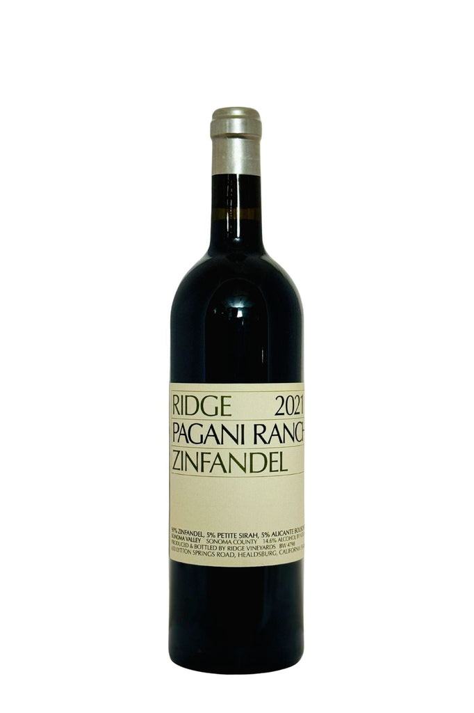 Bottle of Ridge Vineyards, Zinfandel Pagani Ranch, 2021 - Red Wine - Flatiron Wines & Spirits - New York