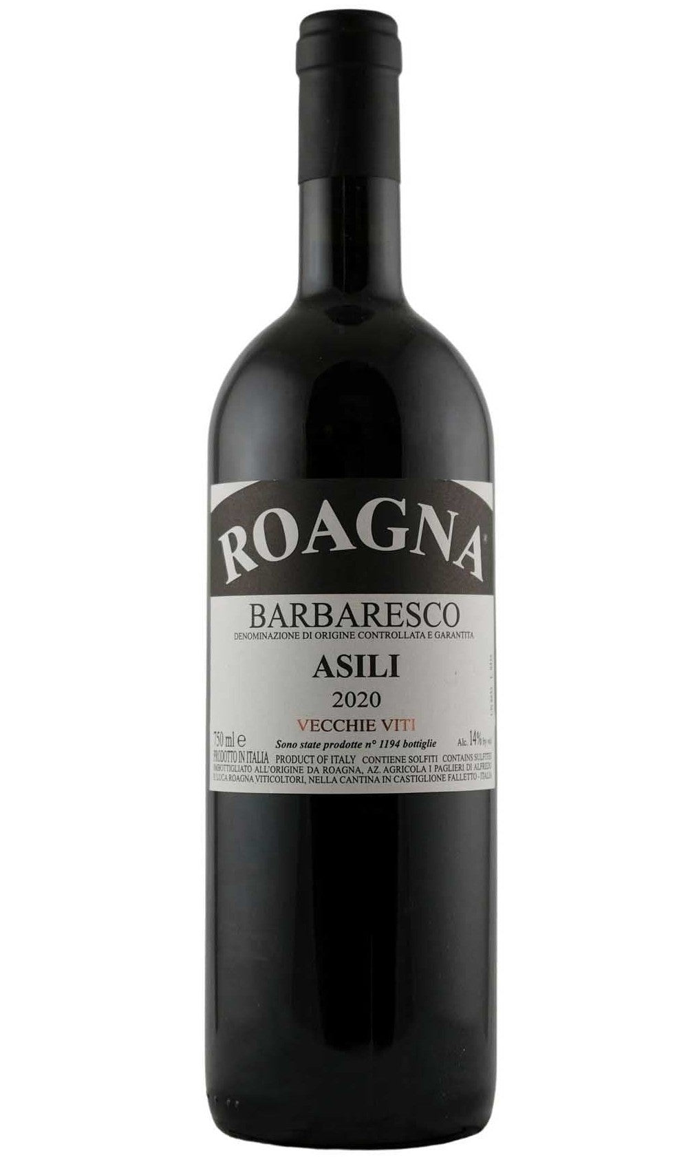 Bottle of Roagna, Barbaresco Asili VV, 2020 - Red Wine - Flatiron Wines & Spirits - New York