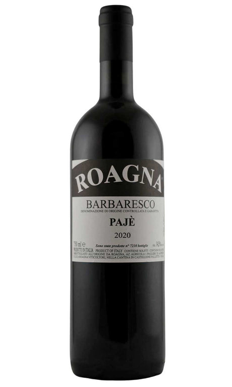 Bottle of Roagna, Barbaresco Paje, 2020 - Red Wine - Flatiron Wines & Spirits - New York