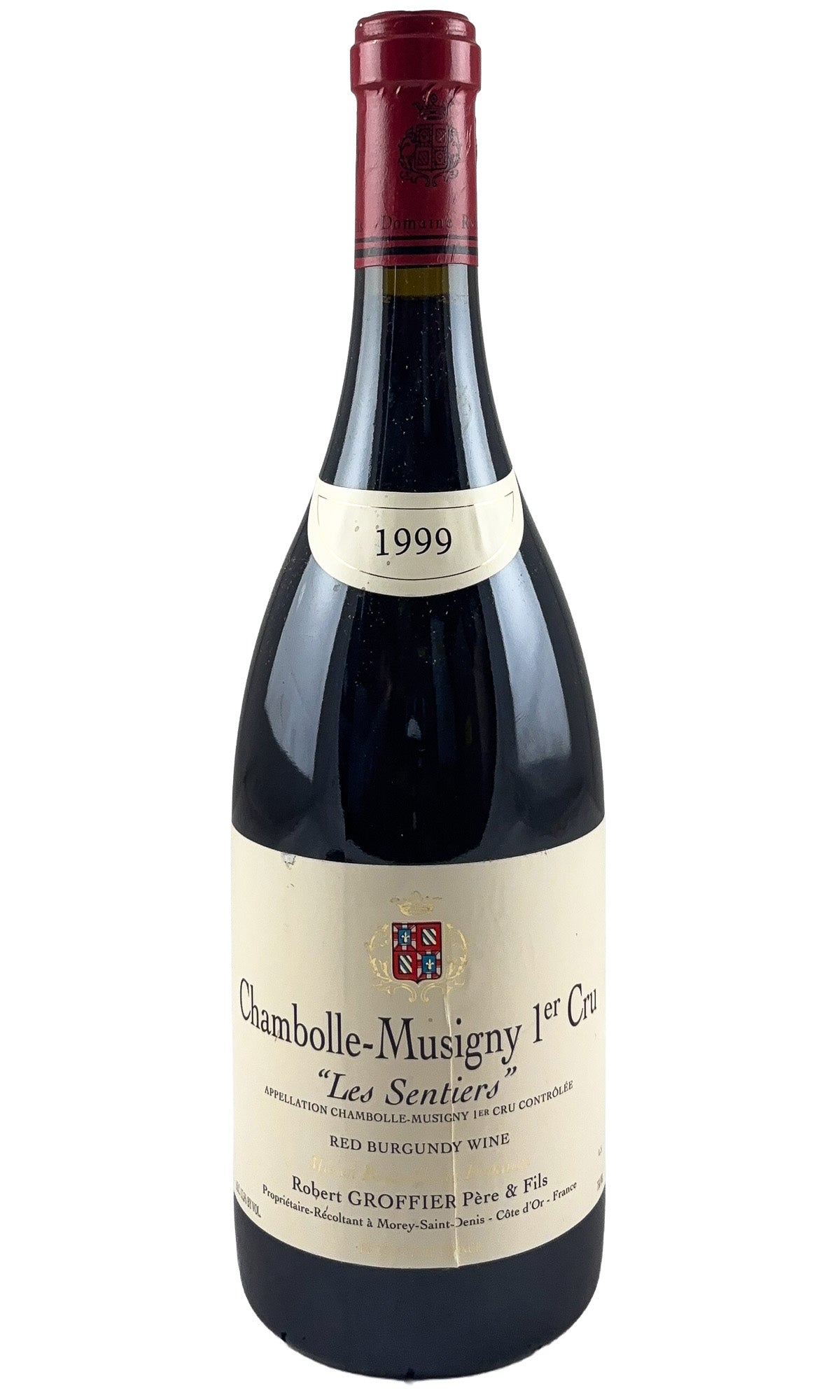 Bottle of Robert Groffier, Chambolle-Musigny 1er Cru Les Sentiers, 1999 - Red Wine - Flatiron Wines & Spirits - New York
