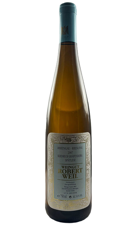 Bottle of Robert Weil, Riesling Spatlese Kiedricher Grafenberg, 2007 - White Wine - Flatiron Wines & Spirits - New York