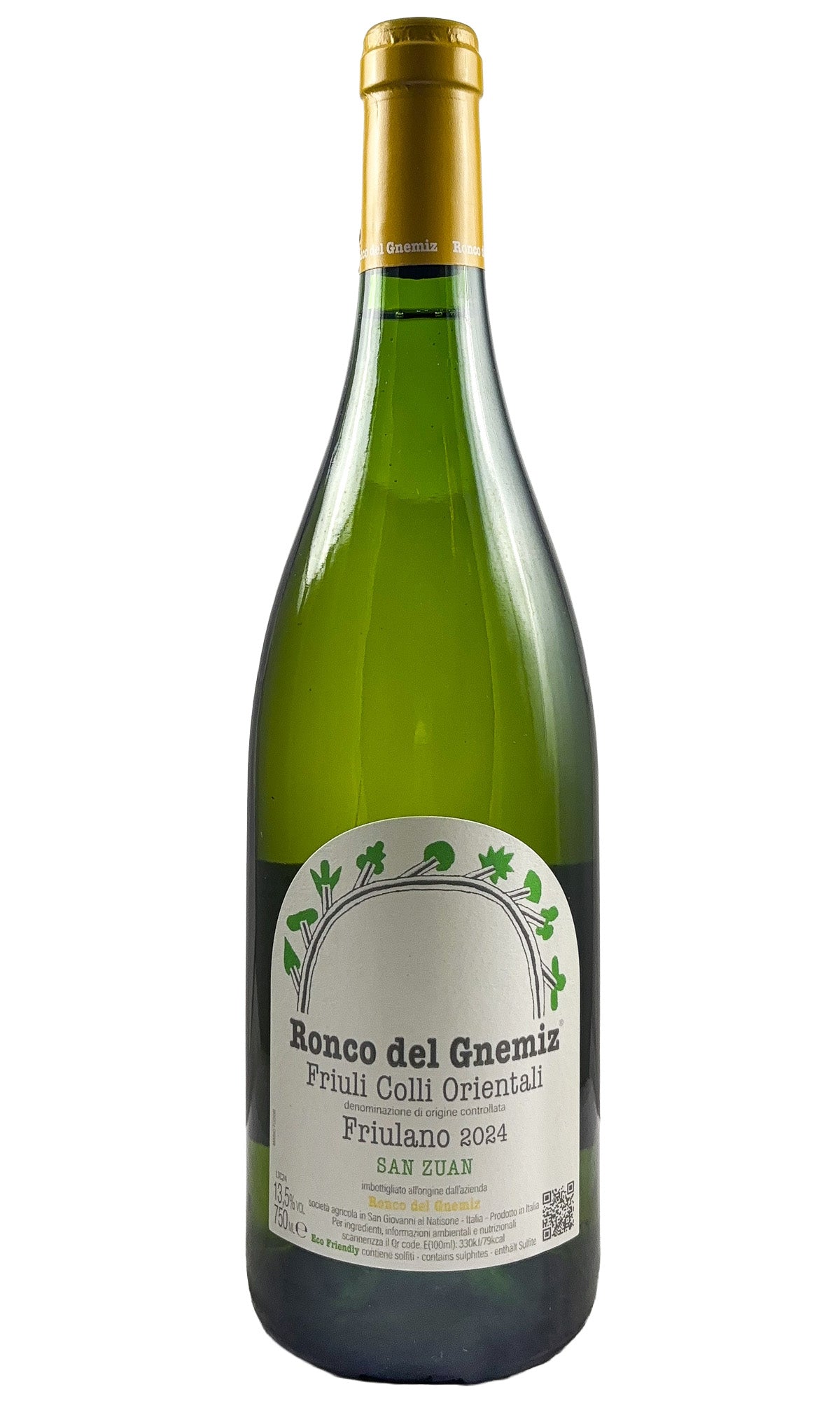 Bottle of Ronco del Gnemiz, Friulano San Zuan, 2024 - White Wine - Flatiron Wines & Spirits - New York