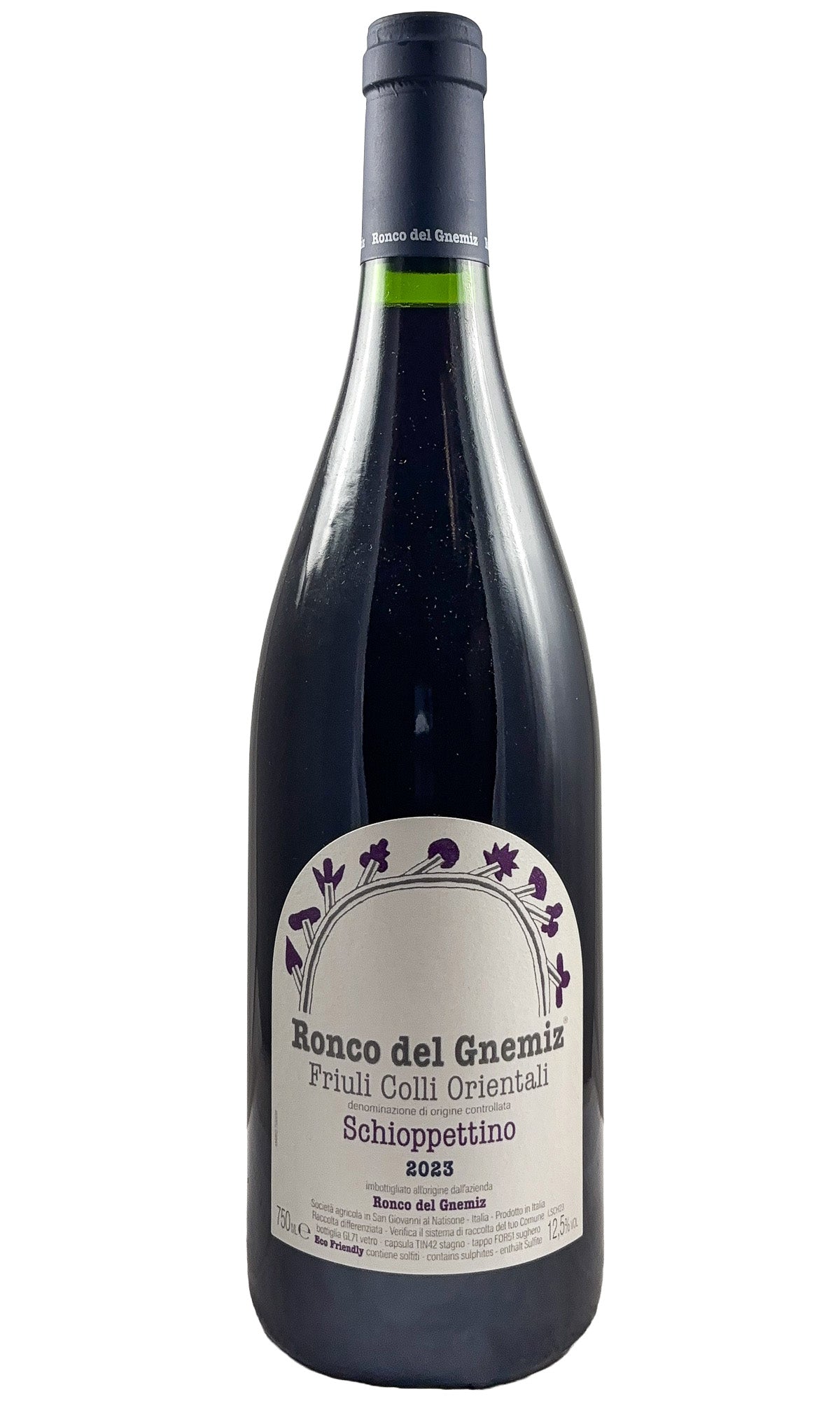 Bottle of Ronco del Gnemiz, Schioppettino, 2023 - Red Wine - Flatiron Wines & Spirits - New York