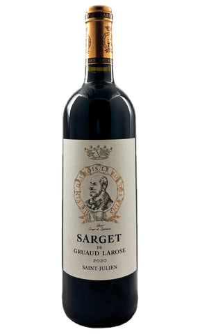 Bottle of Sarget de Gruaud Larose, Saint Julien, 2020 - Red Wine - Flatiron Wines & Spirits - New York