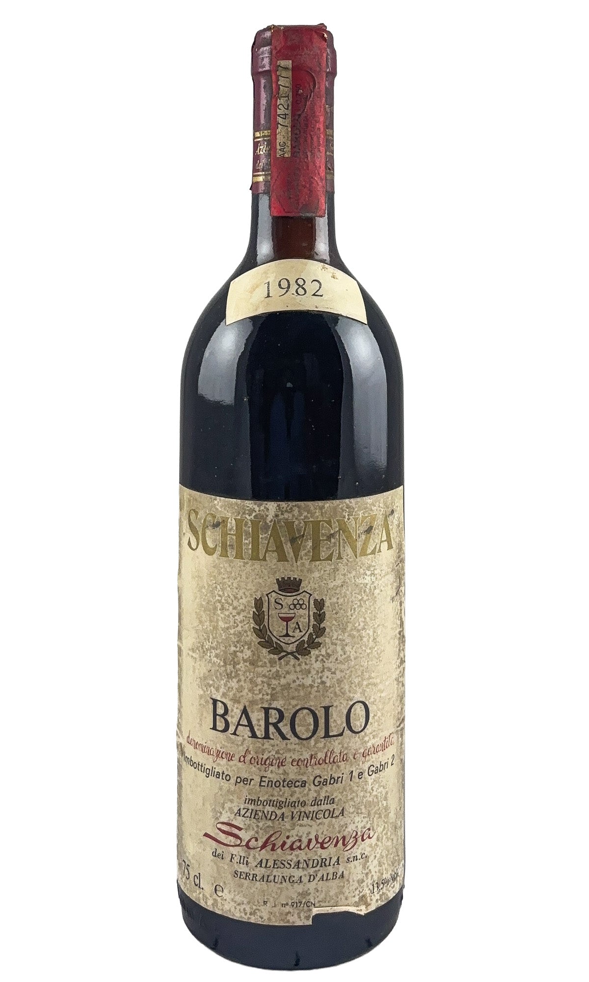 Bottle of Schiavenza, Barolo, 1982 - Red Wine - Flatiron Wines & Spirits - New York