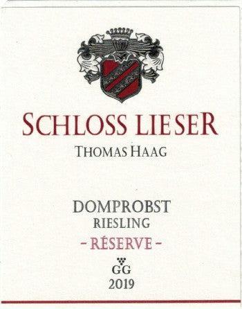 Bottle of Schloss Lieser, Domprobst Riesling Grosses Gewachs [Library Release], 2019 (Pre-Arrival, ETA Late Fall 2026) - White Wine - Flatiron Wines & Spirits - New York