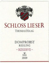 Bottle of Schloss Lieser, Domprobst Riesling Grosses Gewachs [Library Release], 2019 (Pre-Arrival, ETA Late Fall 2026) - White Wine - Flatiron Wines & Spirits - New York