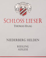 Bottle of Schloss Lieser, Niederberg Helden Riesling Auslese [Library Release], 2014 (Pre-Arrival, ETA Late Fall 2026) - Dessert Wine - Flatiron Wines & Spirits - New York