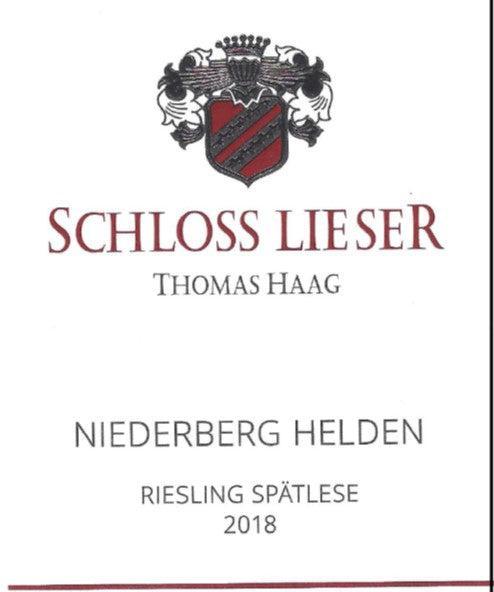 Bottle of Schloss Lieser, Niederberg Helden Riesling Spatlese [Library Release], 2016 (Pre-Arrival, ETA Late Fall 2026) - White Wine - Flatiron Wines & Spirits - New York