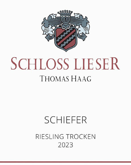 Bottle of Schloss Lieser, Schiefer Riesling Trocken, 2024 (Pre-Arrival, ETA Late Fall 2026) - White Wine - Flatiron Wines & Spirits - New York